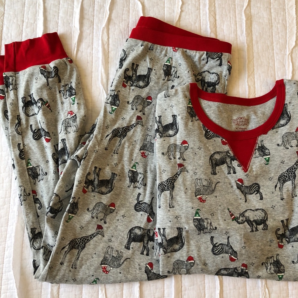 Target Womens Holiday Safari Print Matching Pj Set - Picture 2 of 5